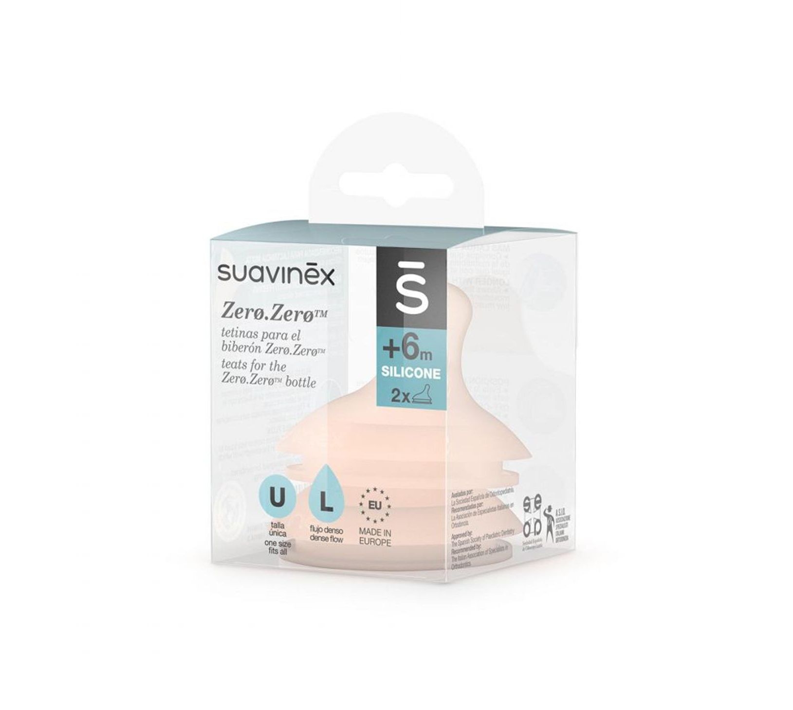 SUAVINEX Θηλές Σιλικόνης SX-Pro Zero Zero Γρήγορη Ροή (6+ μηνών)
