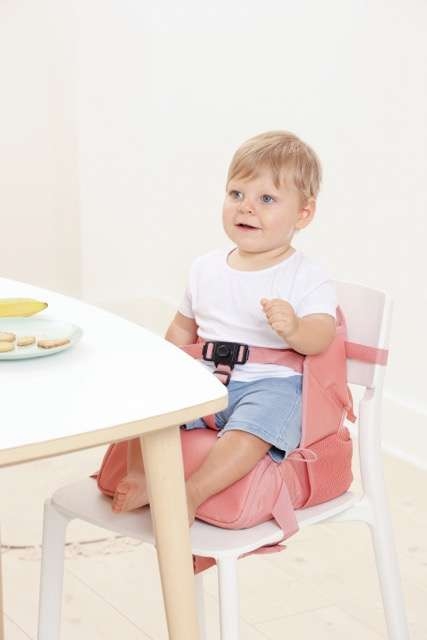 BABY TO LOVE Φορητό Κάθισμα Φαγητού Travel up Booster Vintage Pink (6-36 μηνών)