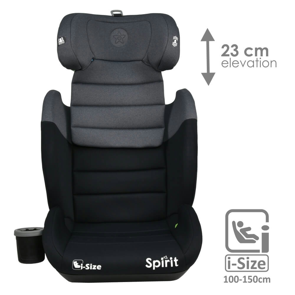 BEBE STARS Κάθισμα Αυτοκινήτου i-Size Spirit Steel Grey (100-150cm)
