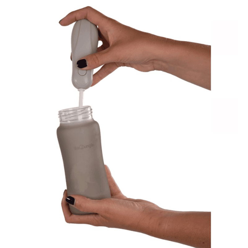 BO JUNGLE Φορητός Αναδευτήρας Μίξερ Βρεφικής Σκόνης Γάλακτος Grey