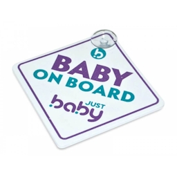 JUST BABY Baby On Board Σήμα Αυτοκινήτου Με Βεντούζα
