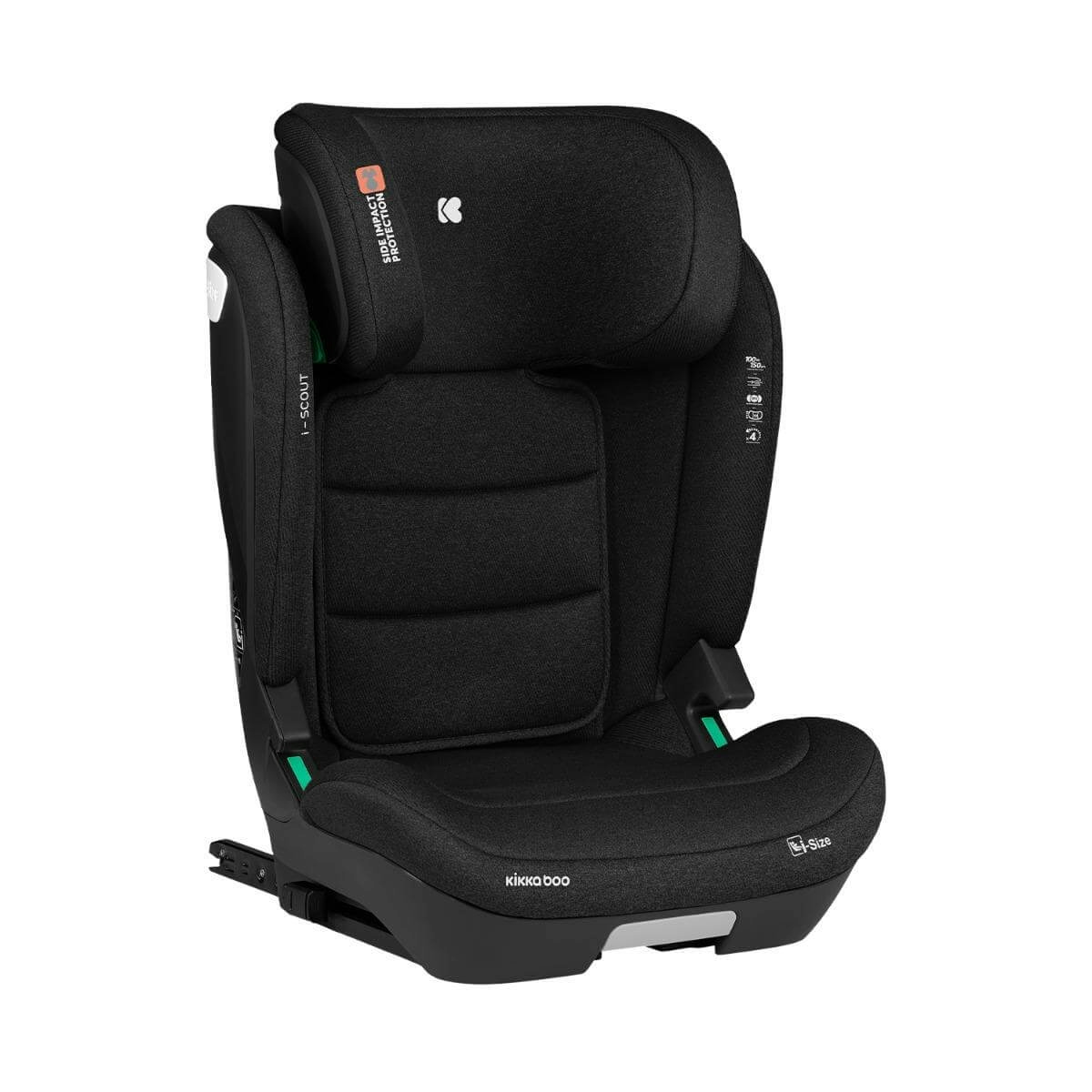 KIKKA BOO Κάθισμα Αυτοκινήτου i-Scout i-Size Black (100-150cm)