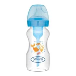 DR. BROWN'S Πλαστικό Μπιμπερό Options+ 270ml Blue (0+ μηνών)