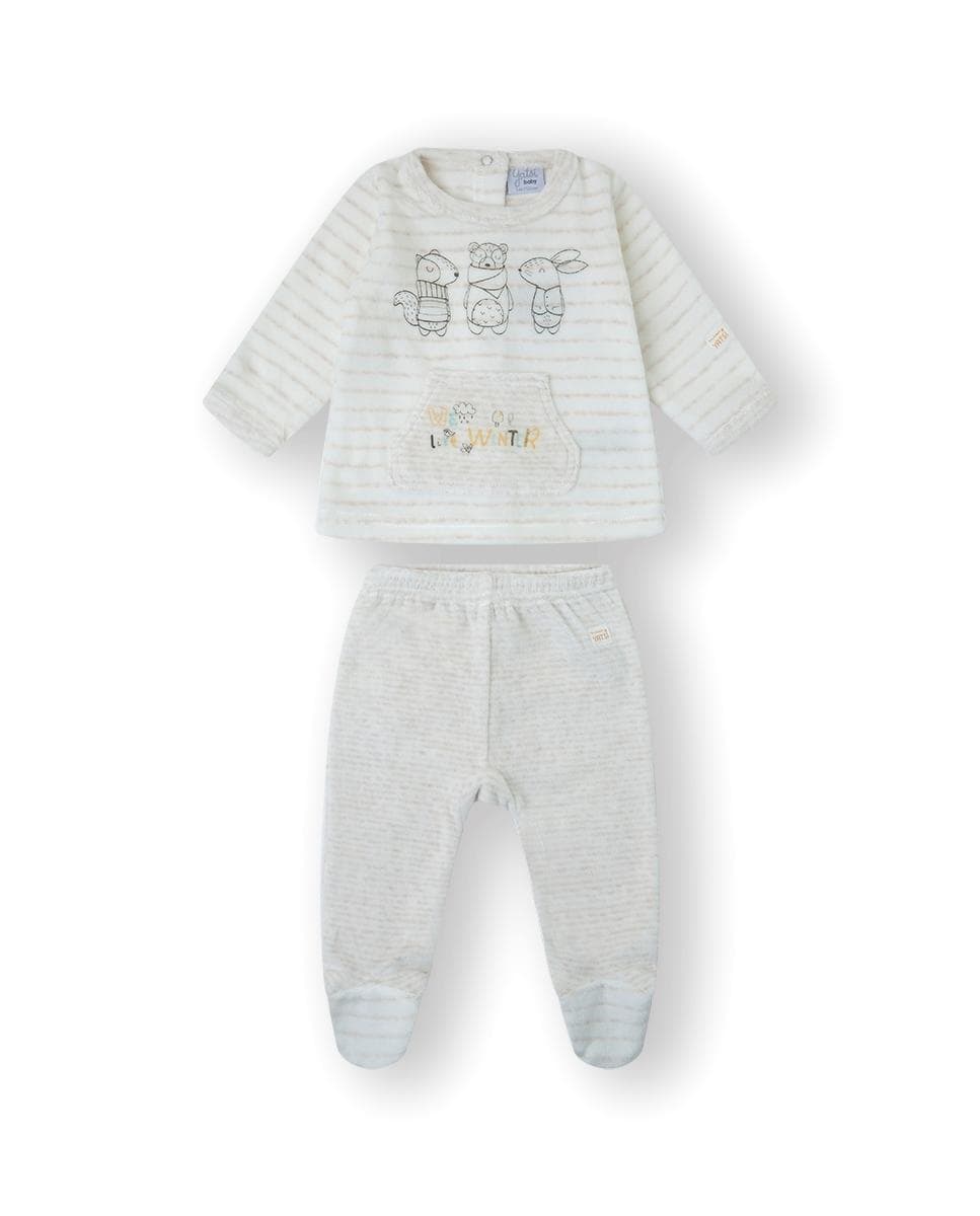 YATSI BABY Βρεφικό Βελουτέ Σετ Ρούχων We Like Winter