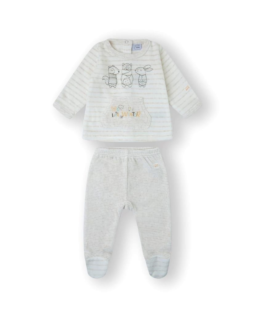 YATSI BABY Βρεφικό Βελουτέ Σετ Ρούχων We Like Winter