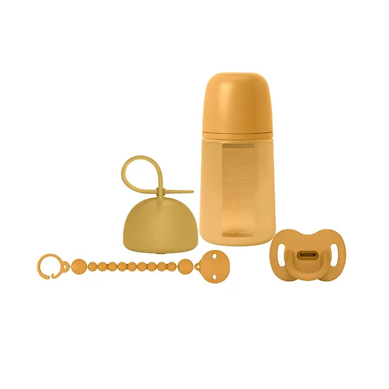 SUAVINEX Μπιμπερό Όλο Σιλικόνη Με Θηλή Σιλικόνης SX-Pro Physio Yellow 240ml (3+ μηνών)