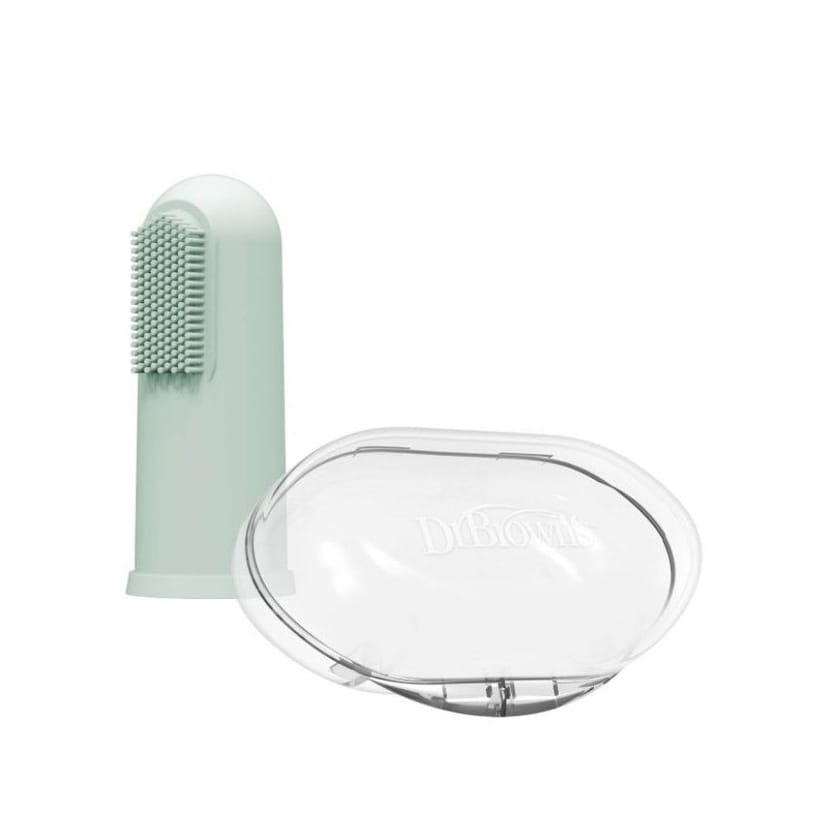 DR. BROWN'S Βρεφική Δαχτυλική Οδοντόβουρτσα Με Θήκη Mint (3+ μηνών)