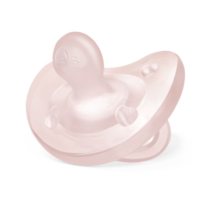 CHICCO Πιπίλα Όλο Σιλικόνη Physio Forma Soft Pink (0-6 μηνών)