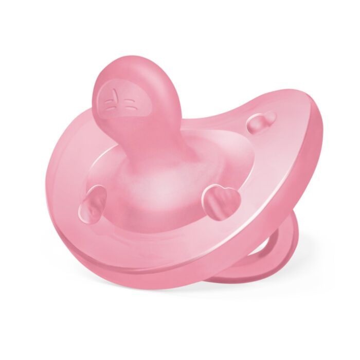 CHICCO Πιπίλα Όλο Σιλικόνη Physio Forma Soft Pink (6-16 μηνών)