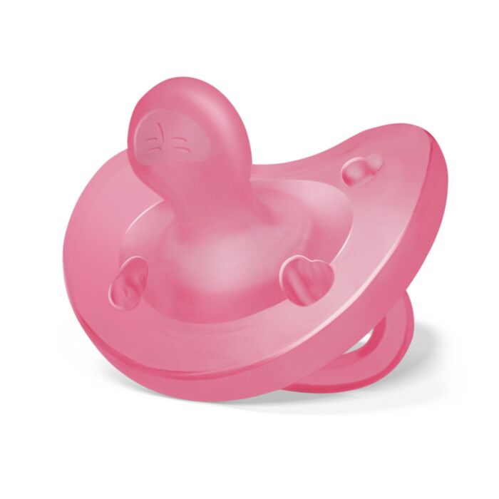 CHICCO Πιπίλα Όλο Σιλικόνη Physio Forma Soft Pink (16-36 μηνών)