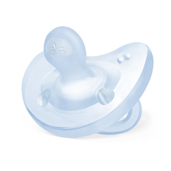 CHICCO Πιπίλα Όλο Σιλικόνη Physio Forma Soft Blue (0-6 μηνών)