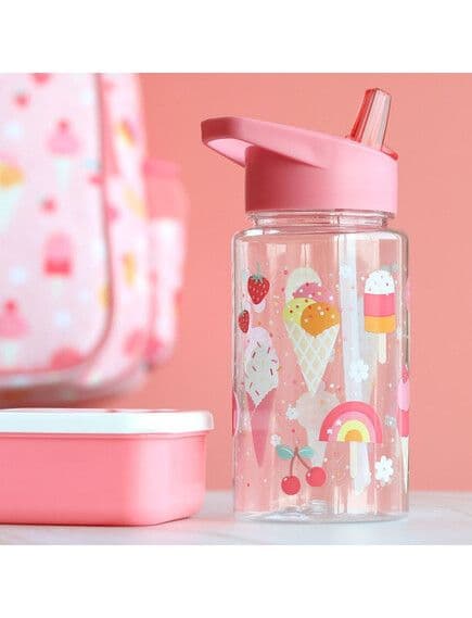 LITTLE LOVELY COMPANY Παιδικό Παγούρι Με Καλαμάκι Ice Cream 450ml (12+ μηνών)