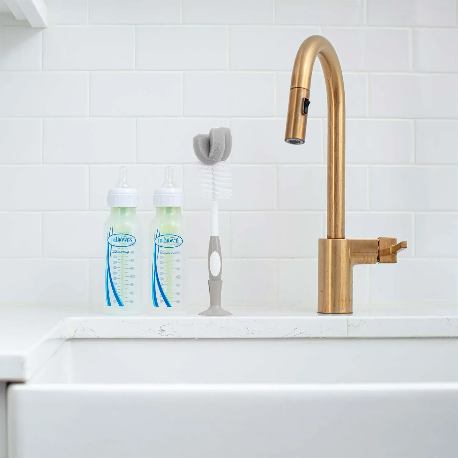 DR. BROWN’S Βούρτσα Καθαρισμού Μπιμπερό & Θηλών Grey