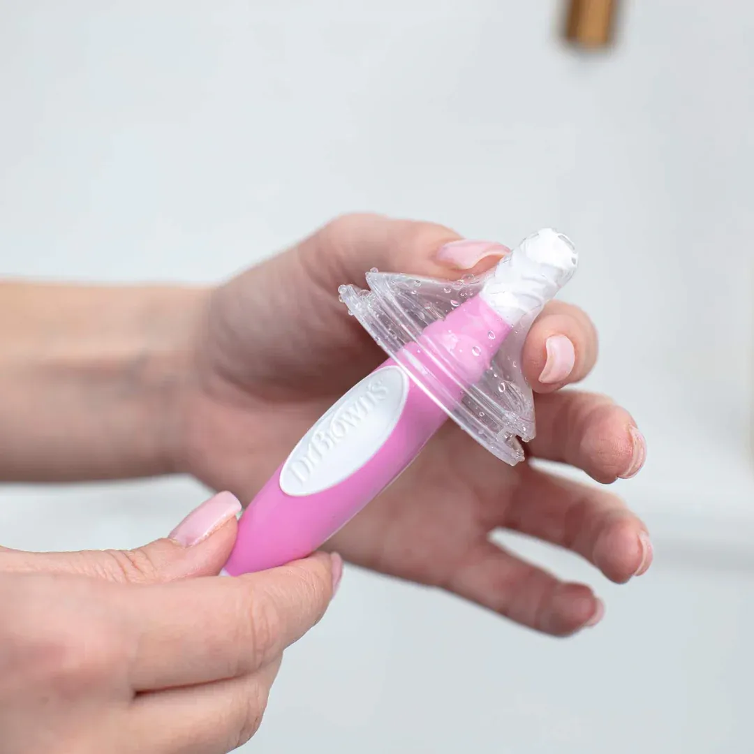 DR. BROWN’S Βούρτσα Καθαρισμού Μπιμπερό & Θηλών Pink