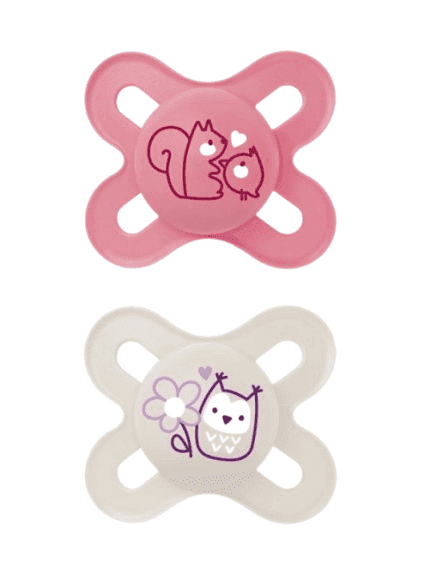 MAM Σετ Πιπίλες Σιλικόνης Start Girl (0-2 μηνών)