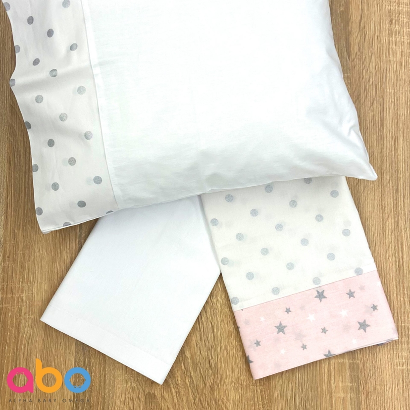 ABO Σετ Σεντόνια Λίκνου Sweet Fox Pink (3 Τεμάχια)