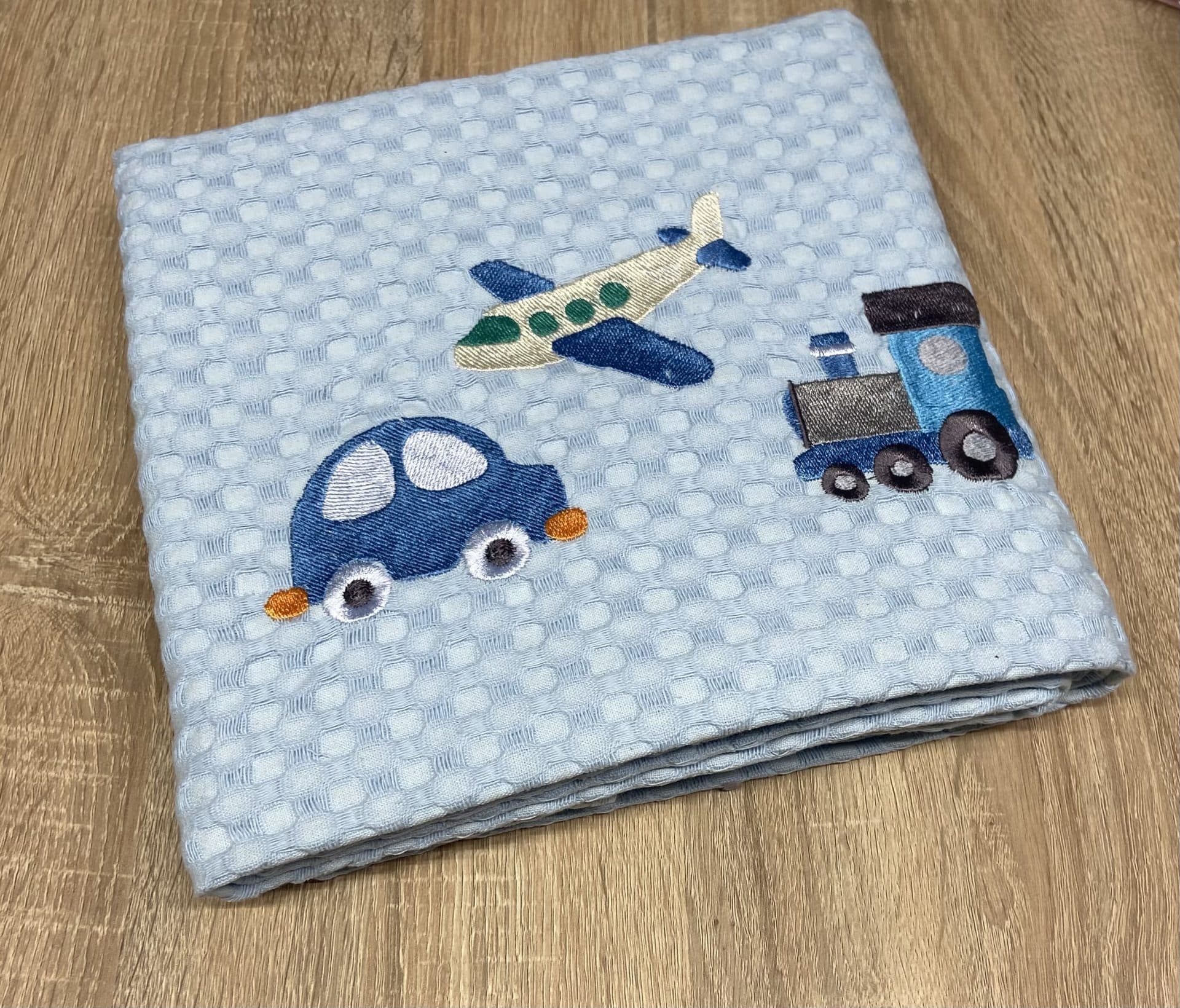 ABO Βρεφική Κουβέρτα Κούνιας Πικέ Blue