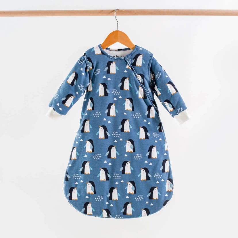 ABO Βρεφικός Υπνόσακος Με Αποσπώμενα Μανίκια Bag Me Penguins (2.5 Tog)