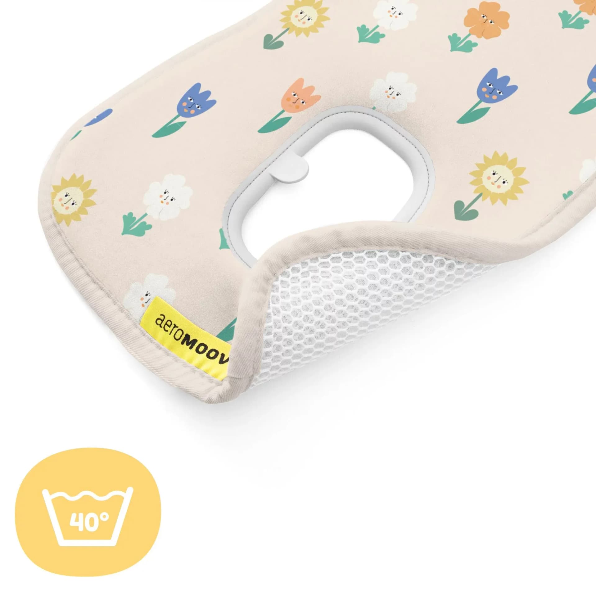 AEROMOOV Αντιιδρωτικό Κάλυμμα Καθίσματος Αυτο/του Group 0+ (0-13kg) Flowers