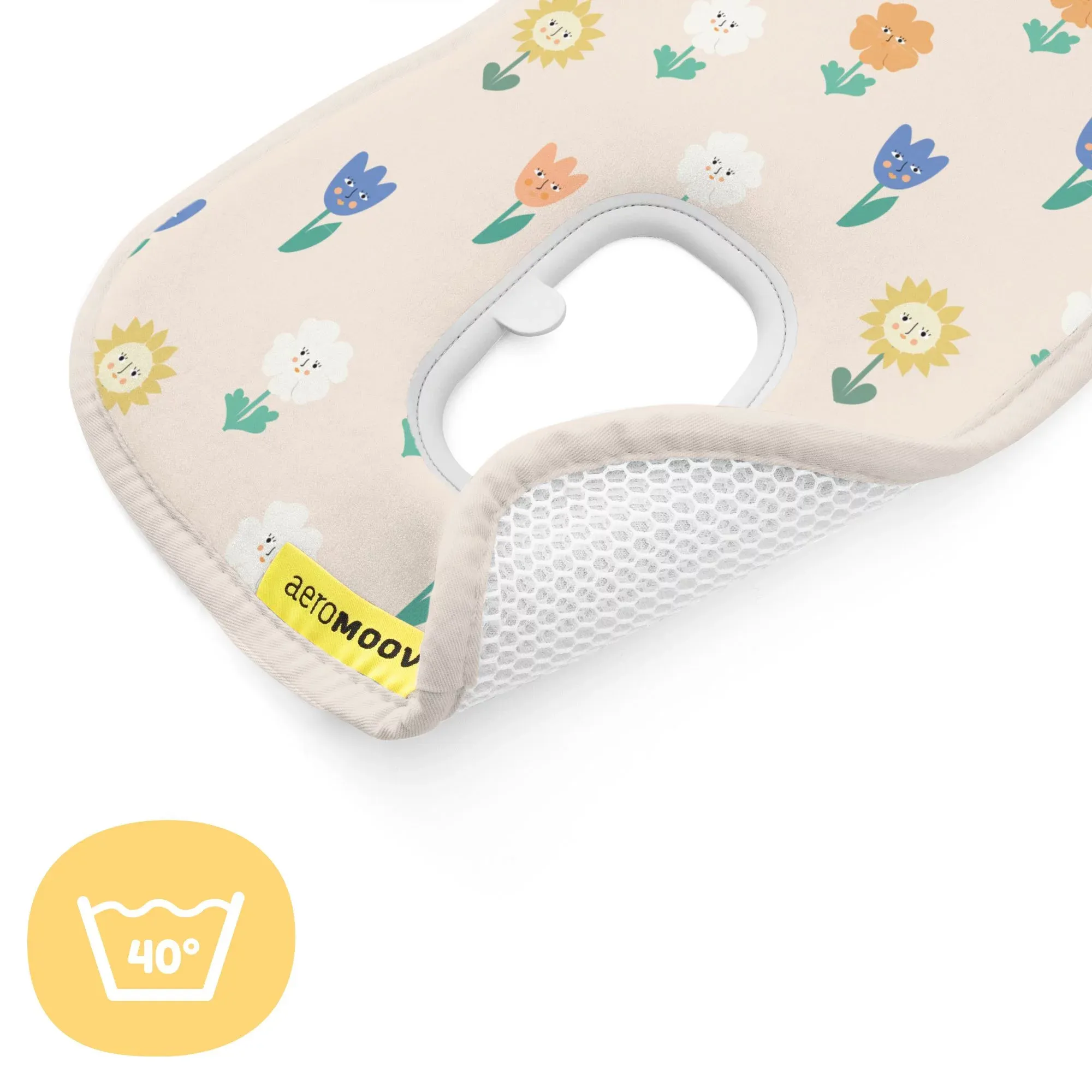 AEROMOOV Αντιιδρωτικό Κάλυμμα Καθίσματος Αυτο/του Group 0+ (0-13kg) Flowers