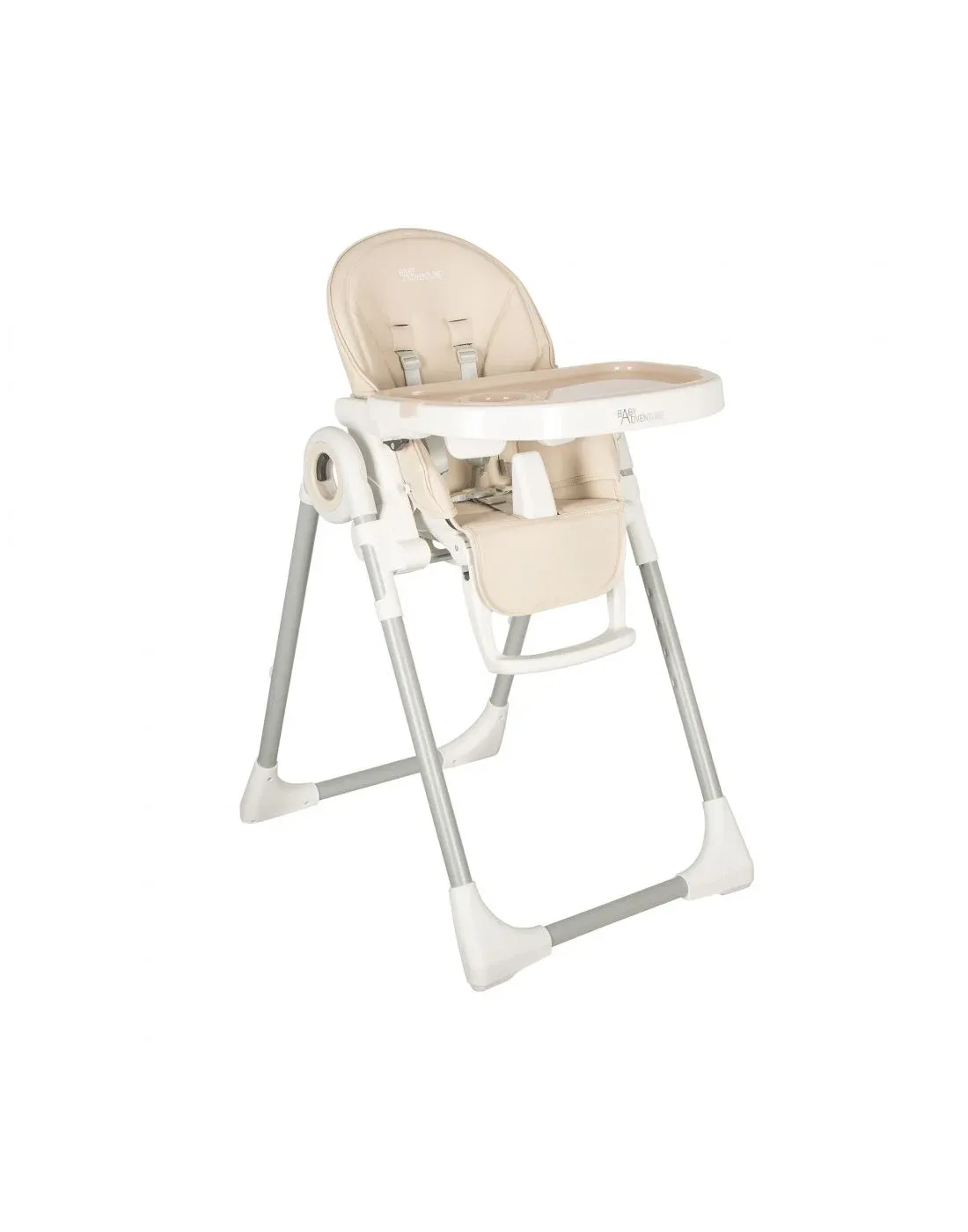 BABY ADVENTURE Καρέκλα Φαγητού Viva II Light Grey (6-36 μηνών)