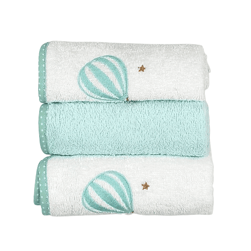 BABY STAR Σετ Πανάκια Ώμου Πετσετέ Air Balloon (3 Τεμάχια)