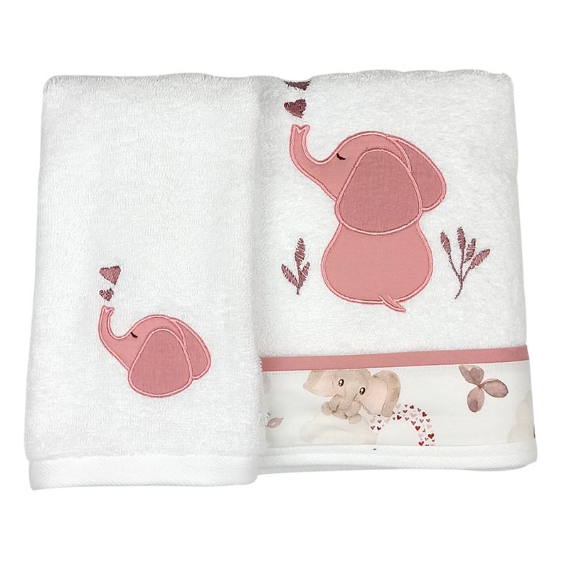 BABY STAR Σετ Βρεφικές Πετσέτες Elephant (2 Τεμάχια)