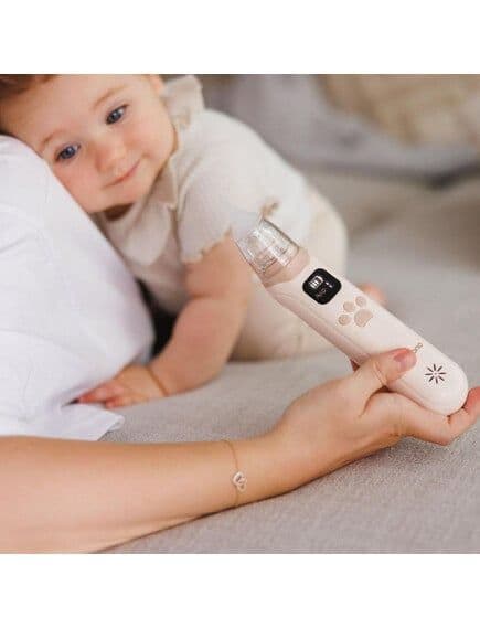 BABYONO Ηλεκτρικός Ρινικός Αποφρακτήρας Μύτης Για Βρέφη Beige