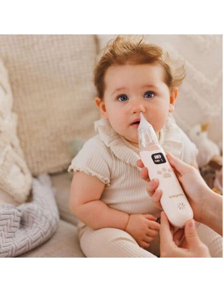 BABYONO Ηλεκτρικός Ρινικός Αποφρακτήρας Μύτης Για Βρέφη Beige