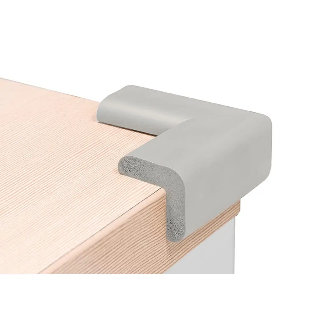 BABYONO Προστατευτικά Για Γωνίες Από Αφρώδες Υλικό Grey (4 Τεμάχια)