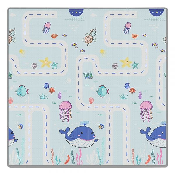 BEBE STARS Αδιάβροχο Αφρώδες Χαλάκι Δαπέδου Animals (150×150 cm)