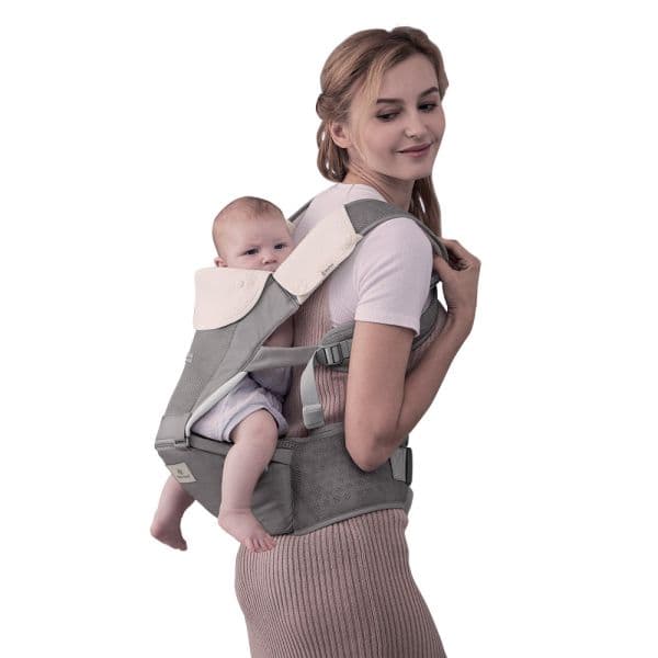 BEBE STARS Εργονομικό Μάρσιπο Hug Me Smoked Grey (4-36 μηνών)