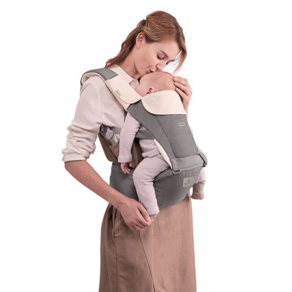 BEBE STARS Εργονομικό Μάρσιπο Hug Me Smoked Grey (4-36 μηνών)
