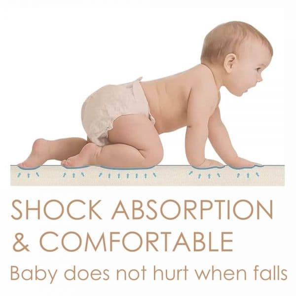 BEBE STARS Αδιάβροχο Αφρώδες Εξάγωνο Χαλάκι Δαπέδου Jungle (135×135 cm)