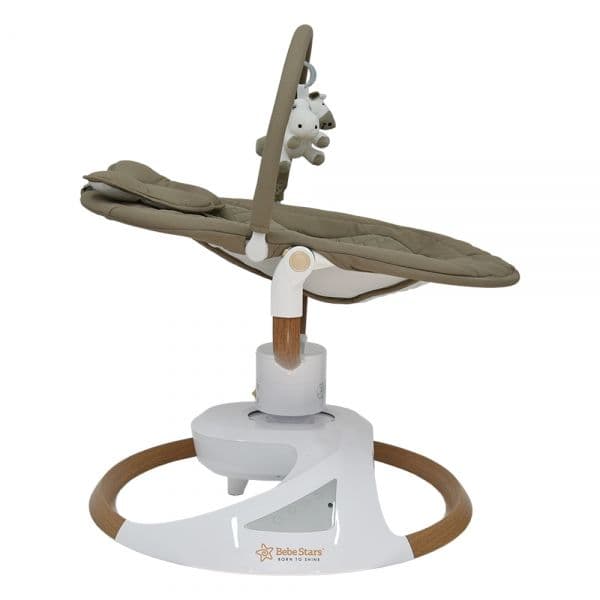 BEBE STARS Ηλεκτρικό Ρηλάξ Μωρού Με Bluetooth Snuggle 360° Natural Beige (0-9 kg)