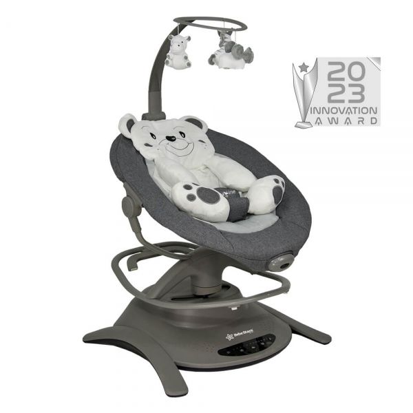 BEBE STARS Ηλεκτρικό Ρηλάξ Κούνια 360° Imagine 2in1 Grey (0-12 kg)