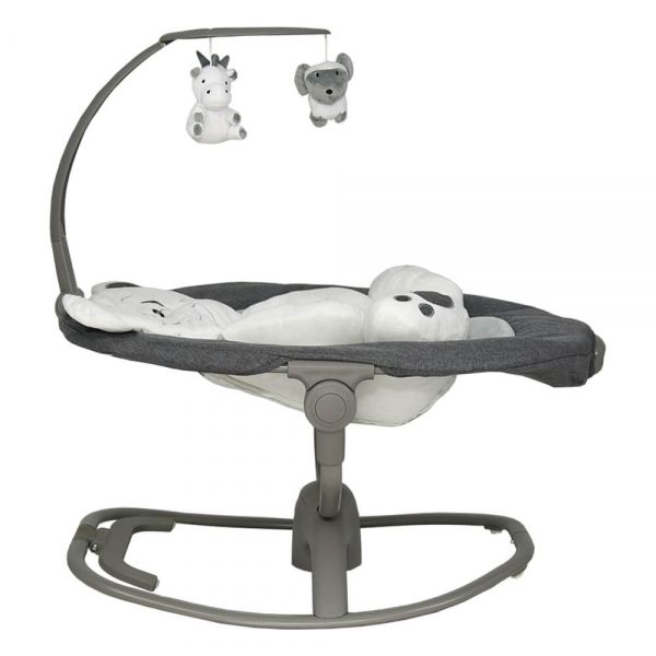 BEBE STARS Ηλεκτρικό Ρηλάξ Κούνια 360° Imagine 2in1 Grey (0-12 kg)