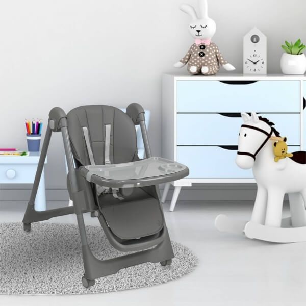 BEBE STARS Κάθισμα Φαγητού Milk Grey (6-36 μηνών)