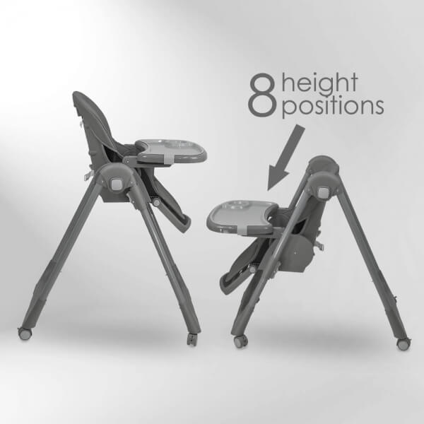 BEBE STARS Κάθισμα Φαγητού Milk Grey (6-36 μηνών)
