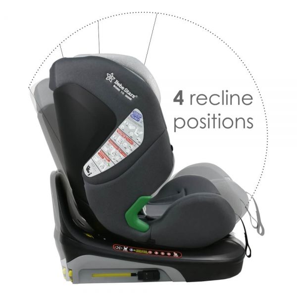 BEBE STARS Κάθισμα Αυτοκινήτου Isofix i-Size Nobile 360° Ice Grey (40-150cm)