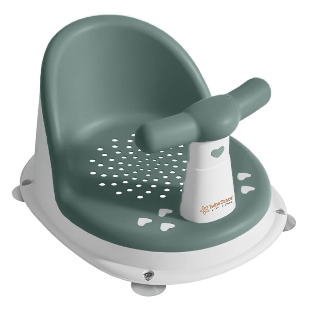 BEBE STARS Καθισματάκι Μπάνιου Για Μωρά Olive Hearts (12+ μηνών)