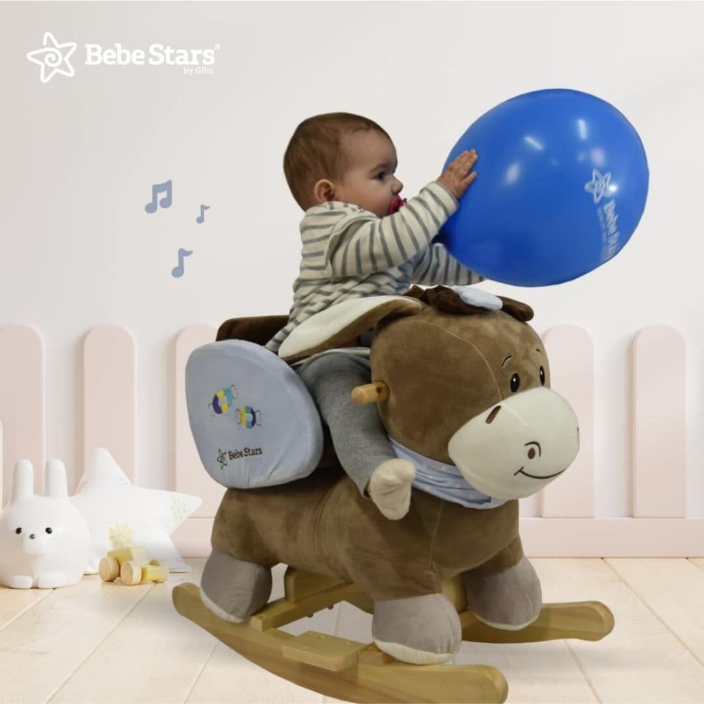 BEBE STARS Κουνιστό Μουσικό Παιχνίδι Γαϊδουράκι (12+ μηνών)