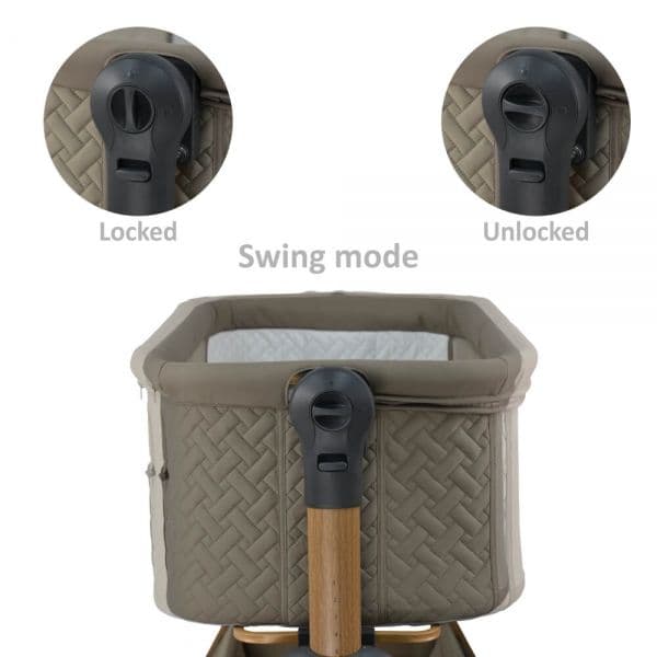 BEBE STARS Λίκνο Μωρού Με Κουνουπιέρα Style 2in1 Natural Beige