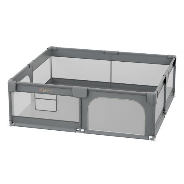 BEBE STARS Μεγάλο Πάρκο Για Μωρά Ορθογώνιο Playzen Grey 180×200cm
