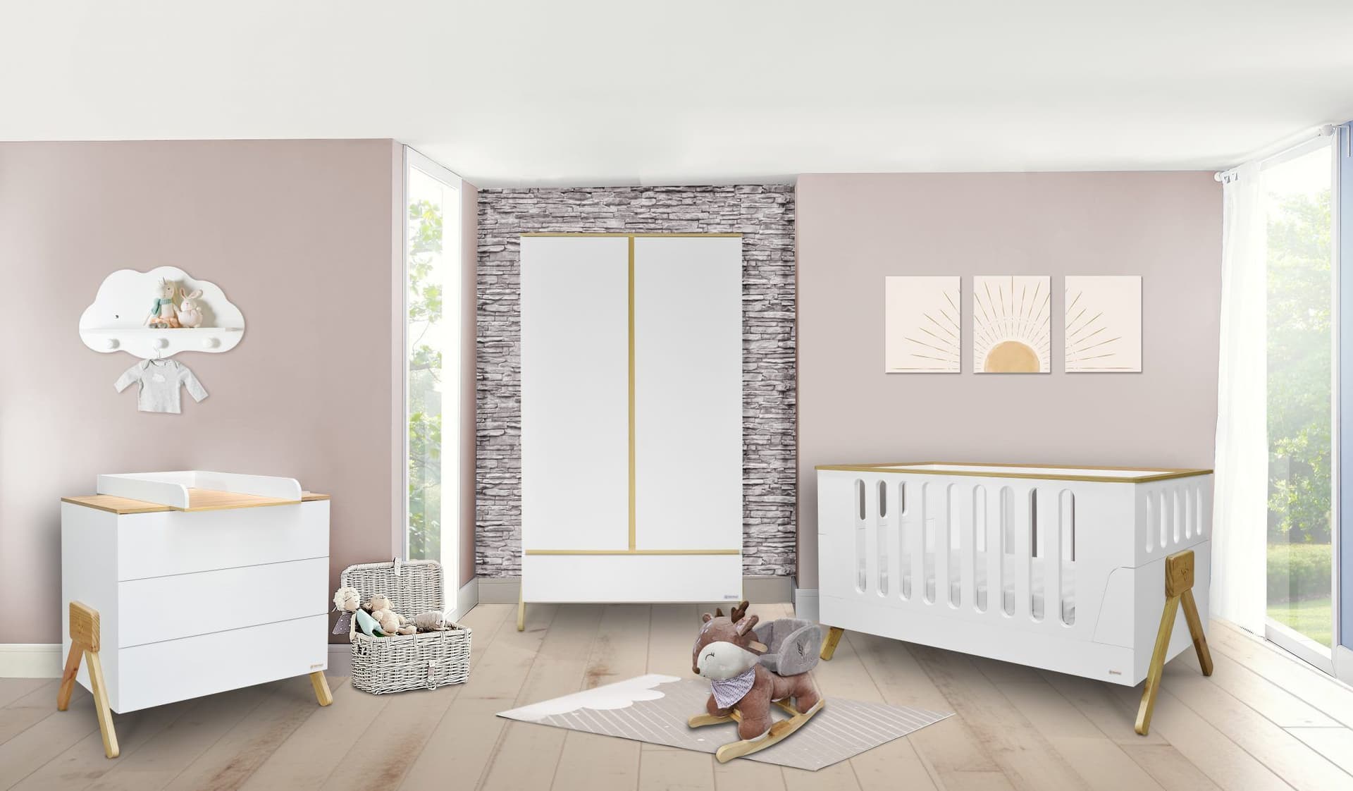 BEBE STARS Μετατρεπόμενο Βρεφικό-Προεφηβικό Κρεβάτι Monna