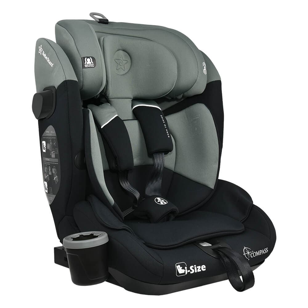 BEBE STARS Κάθισμα Αυτοκινήτου Isofix i-Size Compass Olive (76-150cm)