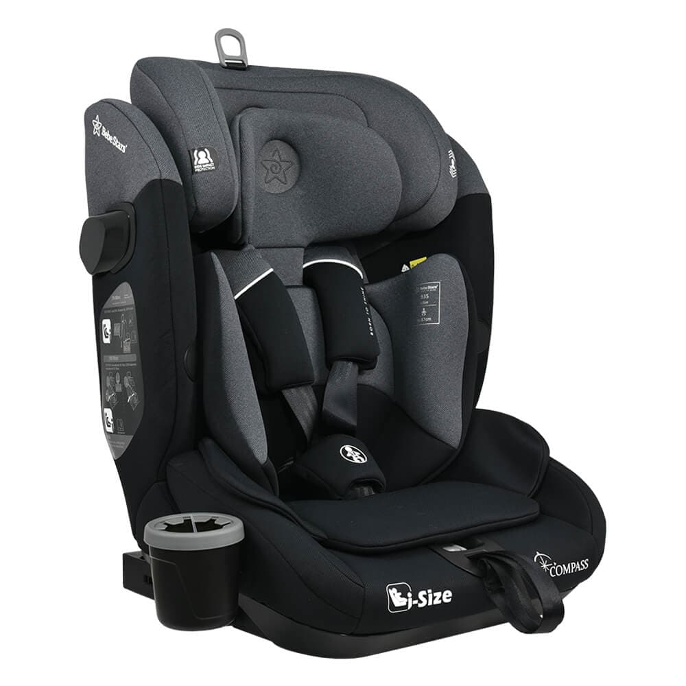 BEBE STARS Κάθισμα Αυτοκινήτου Isofix i-Size Compass Steel (76-150cm)