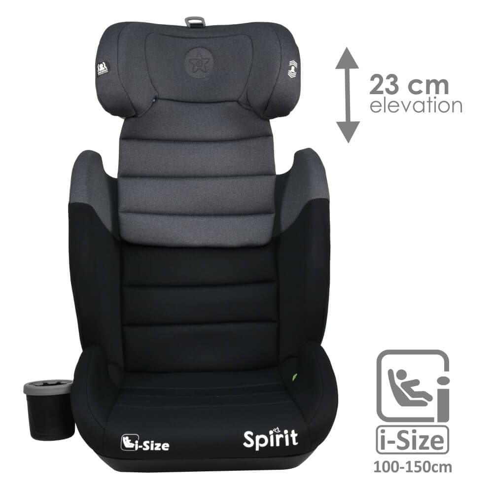 BEBE STARS Κάθισμα Αυτοκινήτου Isofix i-Size Spirit Steel Grey (100-150cm)