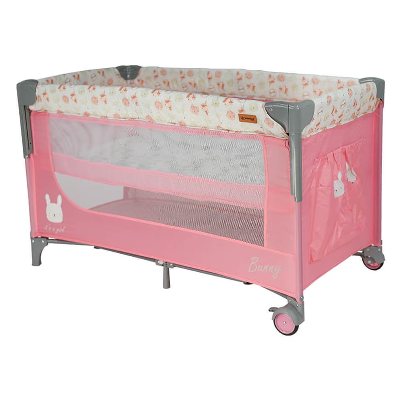 BEBE STARS Παρκοκρέβατο 2 Επιπέδων Animal Bunny