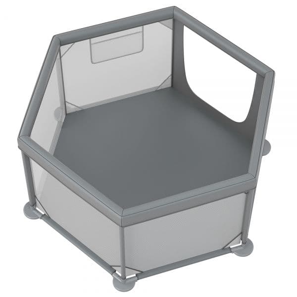 BEBE STARS Εξάγωνο Πάρκο Για Μωρά Nestile Grey 135×135cm